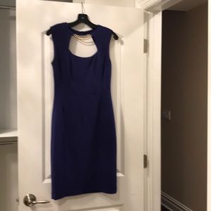 Blue fitted dress